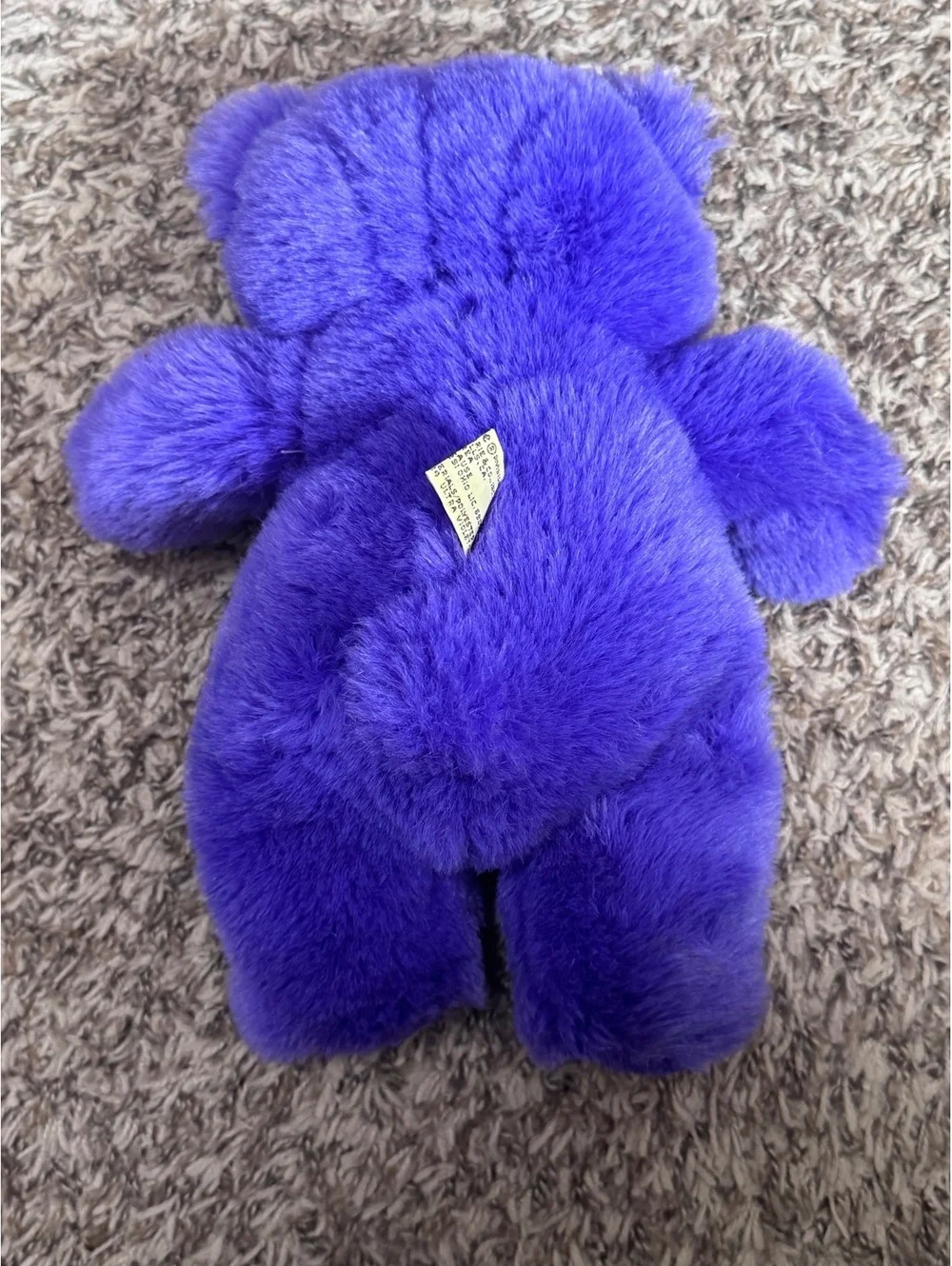 Vintage Applause Purple Teddy Bear Plush 14” Bright Violet Stuffed Animal